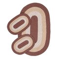 Better Trends Better Trends SS-3PCB35BRWS 3 x 5 ft. Reversible Country Braid Rug Set - Brown Stripe - 3 Piece SS-3PCB35BRWS